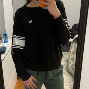 Pink Brand Crew Neck Black Sweater